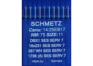 Иглы для промышленных машин Schmetz DBx1 SES SERV7 №75