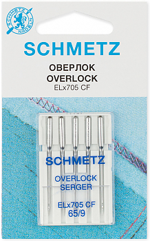 Иглы для швейных машин Schmetz SUK CF №65 оверлочные