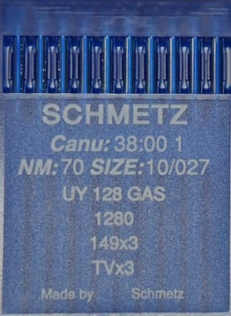 Иглы для промышленных машин Schmetz UY 128 GAS №70