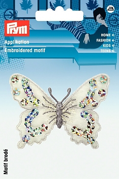 Аппликация  Prym 926423 Бабочка с пайетками