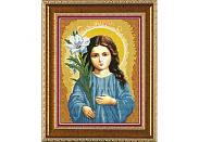 Канва/ткань с рисунком Нова Слобода БИС 1215 "Богородица Трилетствующая"