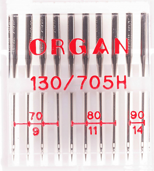 Иглы для швейных машин Organ №70-90 универсальные