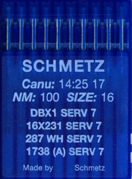 Иглы для промышленных машин Schmetz DBx1 SERV7 №100