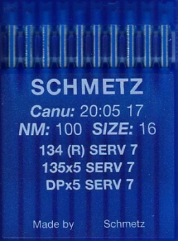 Иглы для промышленных машин Schmetz DPx5 SERV7 №100