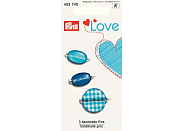 Эмблема Prym Love 403740 "Handmade" синяя