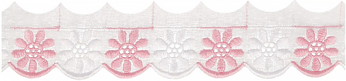 Шитье Gamma 950 бело-розовое
