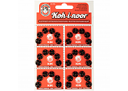Кнопки KOH-I-NOOR KIN1000 №2 6 шт черные