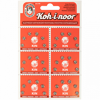 Кнопки KOH-I-NOOR KIN1000 №2/0 никель
