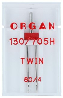 Иглы для швейных машин Organ №80/4 двойные