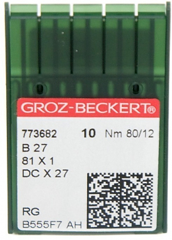 Иглы для промышленных машин Groz-Beckert DCx27 RG №80