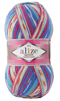 Пряжа Alize Superwash Comfort Socks №7654