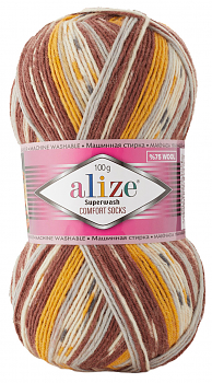 Пряжа Alize Superwash Comfort Socks №7652