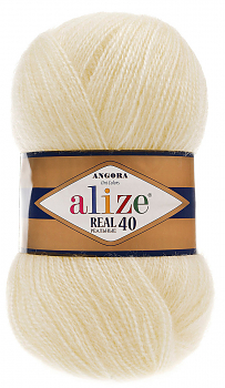 Пряжа Alize Angora Real 40 №001