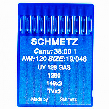 Иглы для промышленных машин Schmetz UY-128 GAS №120