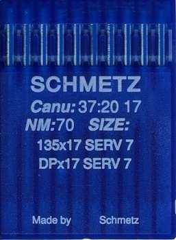 Иглы для промышленных машин Schmetz DPx17 SERV 7 №70