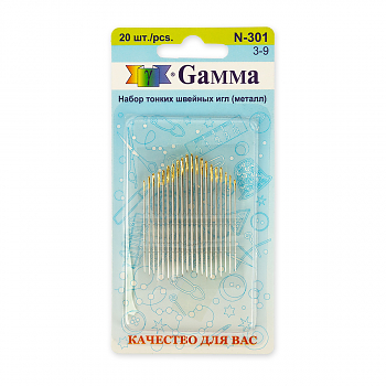 Иглы для ручного шитья Gamma N-301