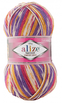 Пряжа Alize Superwash Comfort Socks №7655