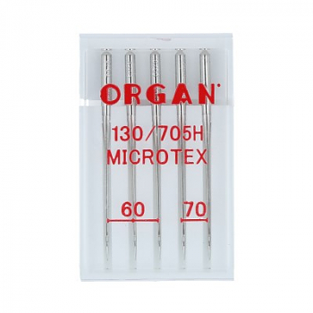 Иглы для швейных машин Organ №60-70 для микротекстиля 5506000