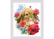 Набор для вышивания RIOLIS 1986 "Кролик в цветах"